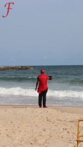 On The Lagos beach