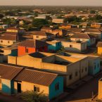 poor dwellings and suburbs in Yoruba land